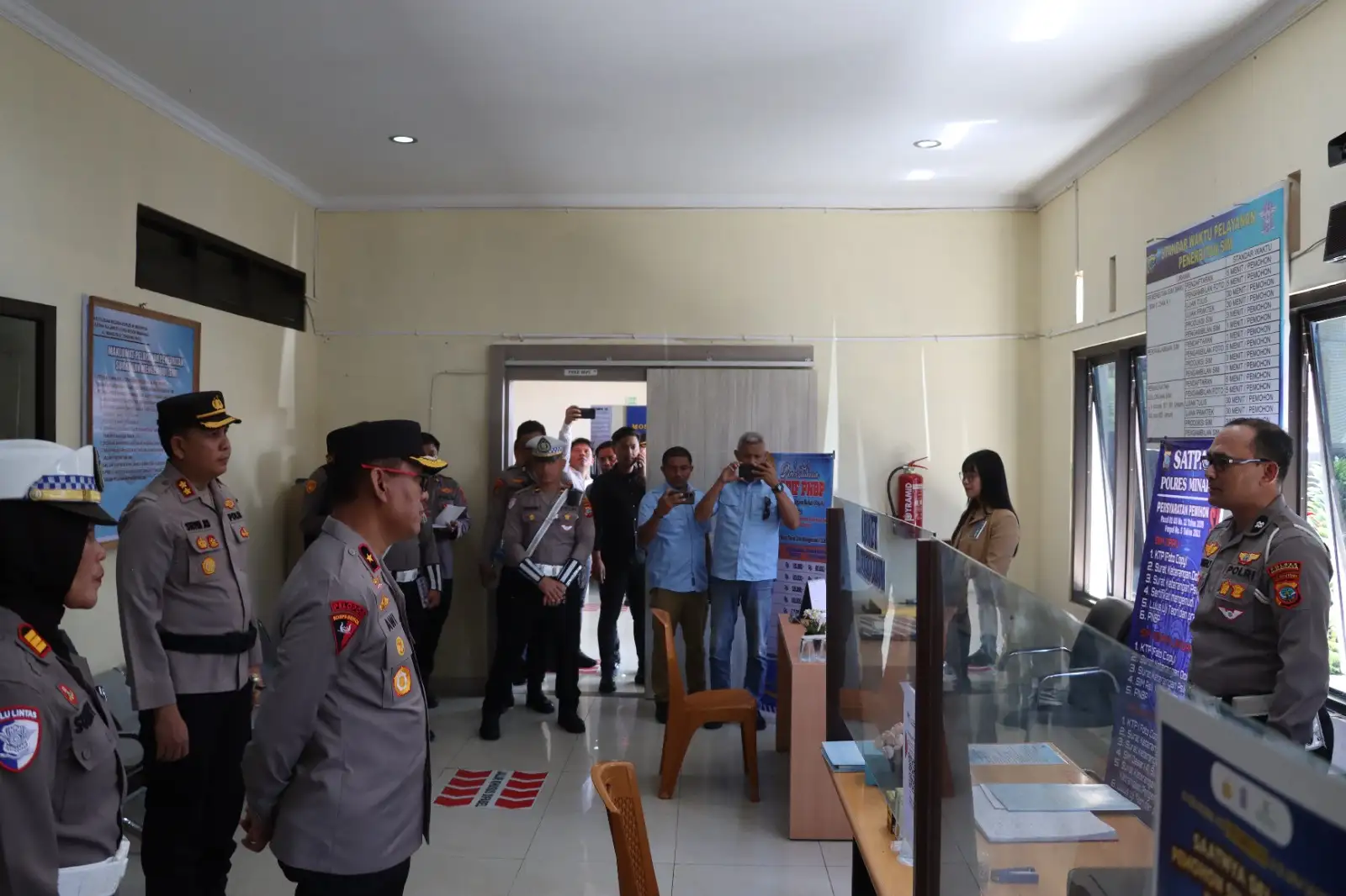 Wakapolda Sulut Laksanakan Asistensi di Polres Minahasa, Tekankan Penguatan Pelayanan Publik